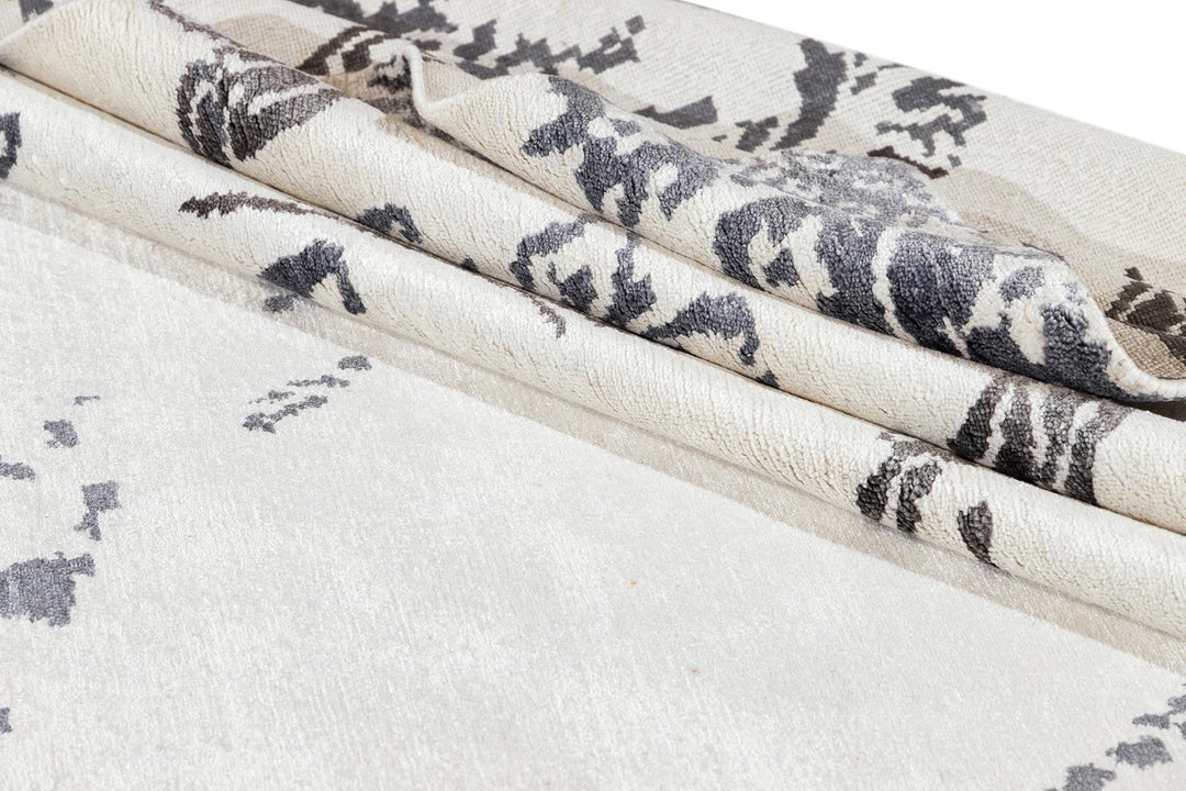 21st Century Modern Indian Silk Rug 10 X 14