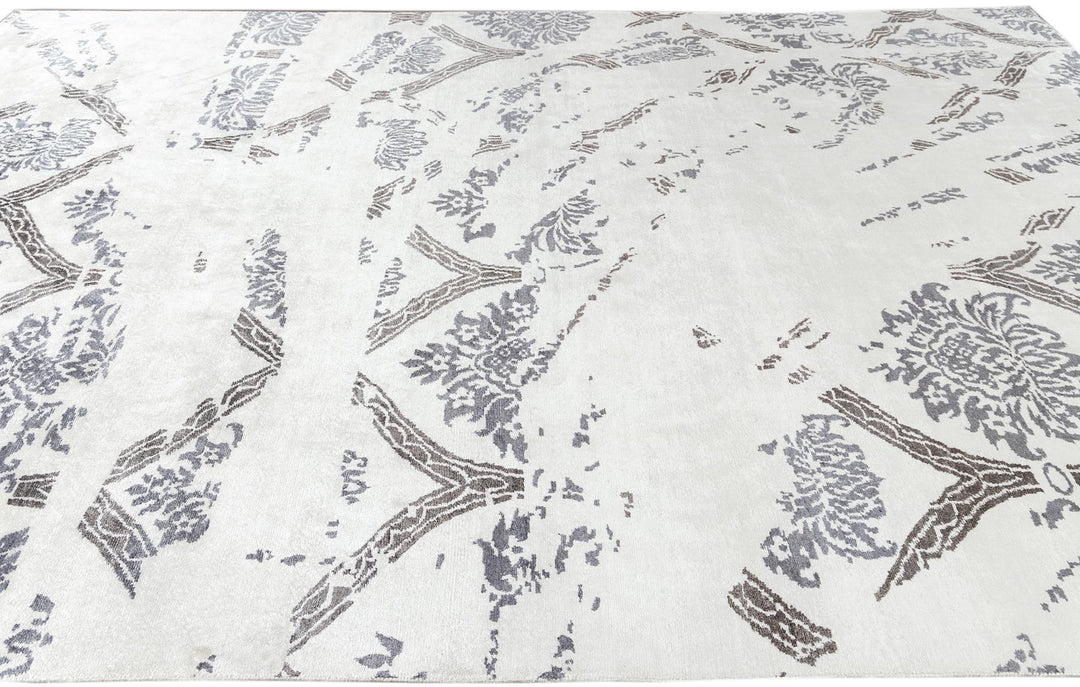 21st Century Modern Indian Silk Rug 10 X 14