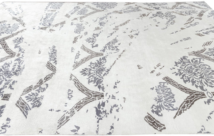 21st Century Modern Indian Silk Rug 10 X 14