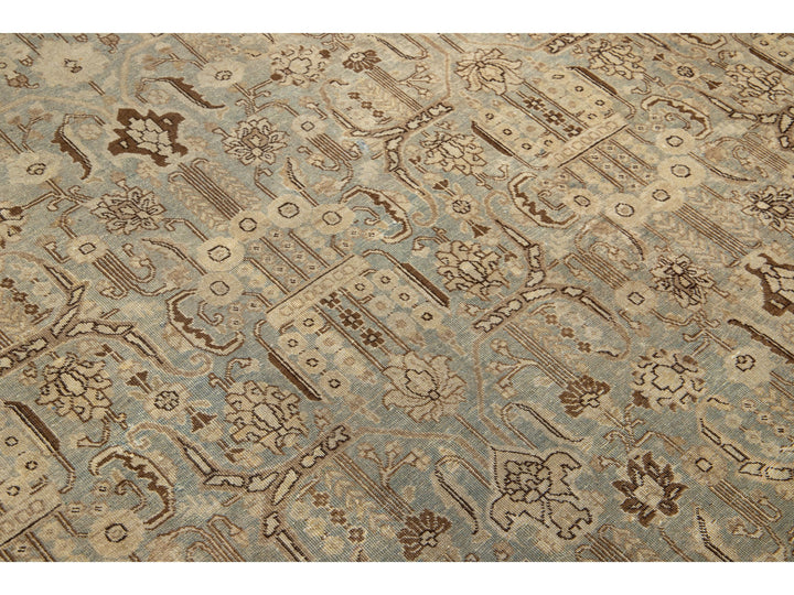 Antique Tabriz Wool Rug 10 X 14