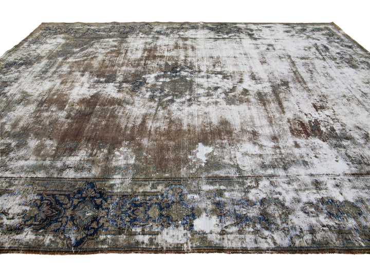 Antique Kerman Wool Rug 10 X 13