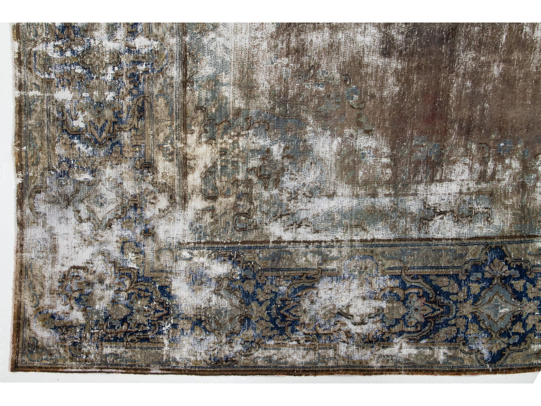 Antique Kerman Wool Rug 10 X 13