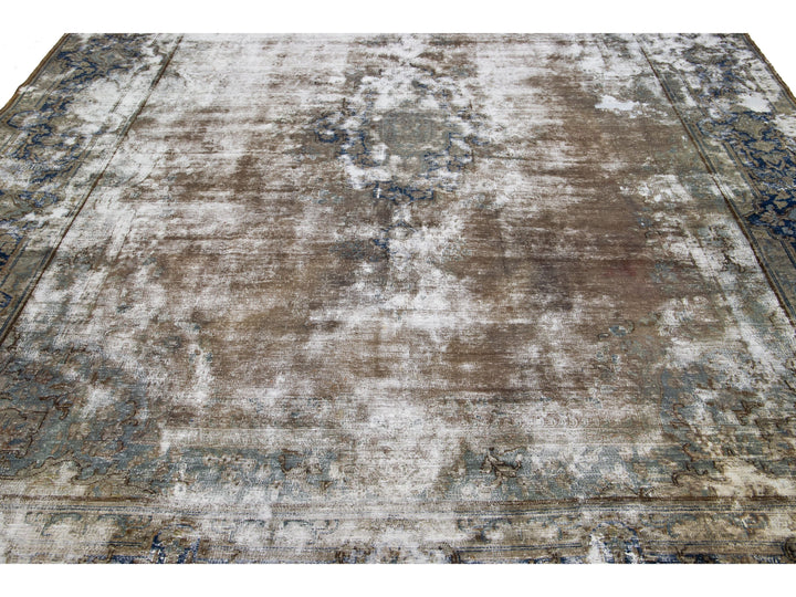 Antique Kerman Wool Rug 10 X 13