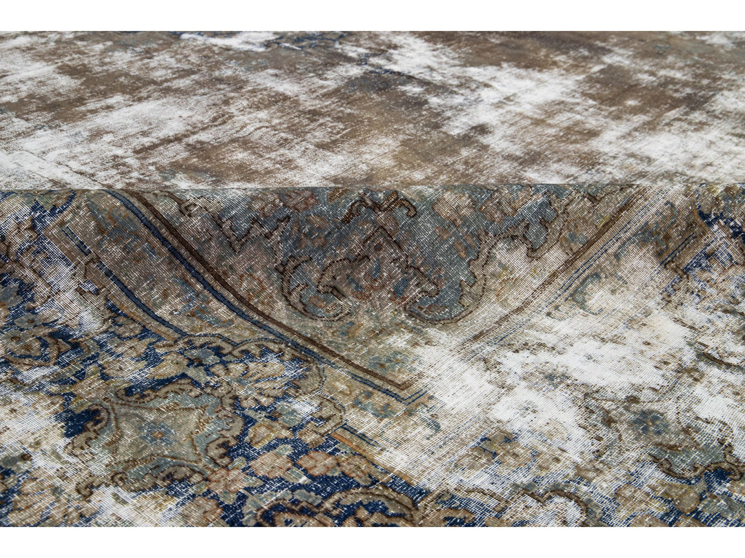 Antique Kerman Wool Rug 10 X 13