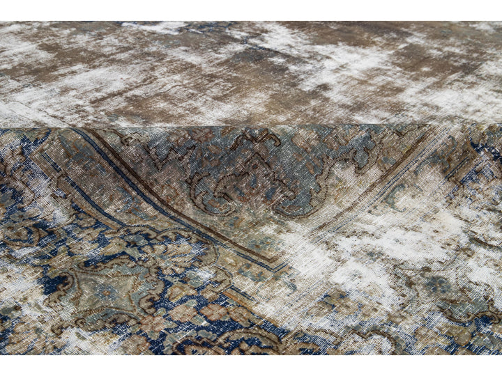 Antique Kerman Wool Rug 10 X 13