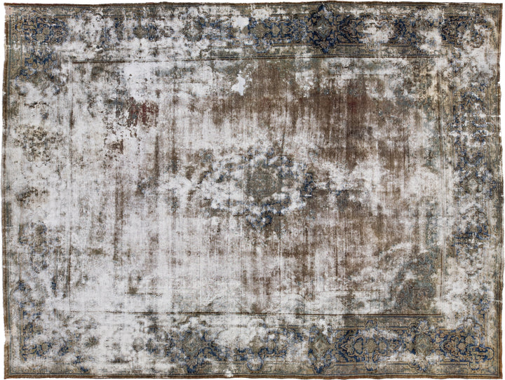 Antique Kerman Wool Rug 10 X 13