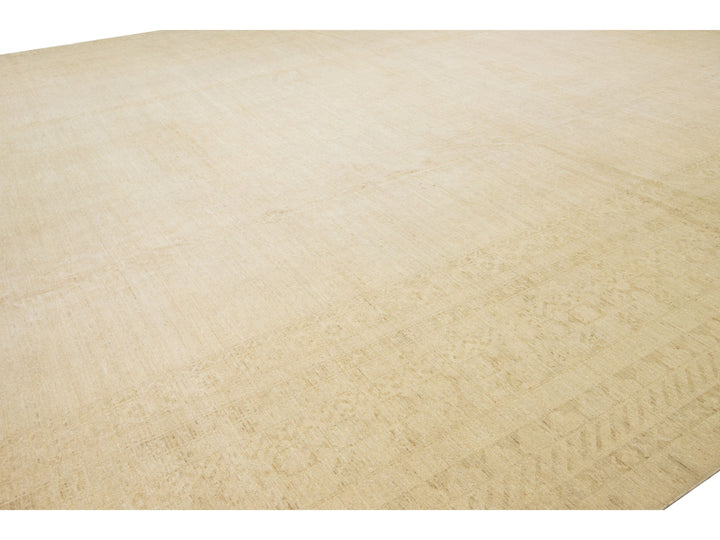 Modern Khotan Wool Rug 18 X 24