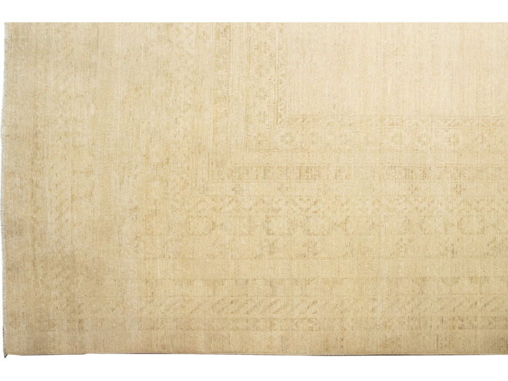 Modern Khotan Wool Rug 18 X 24