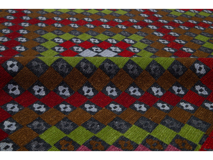 Modern Soumak Wool Rug 9 X 12