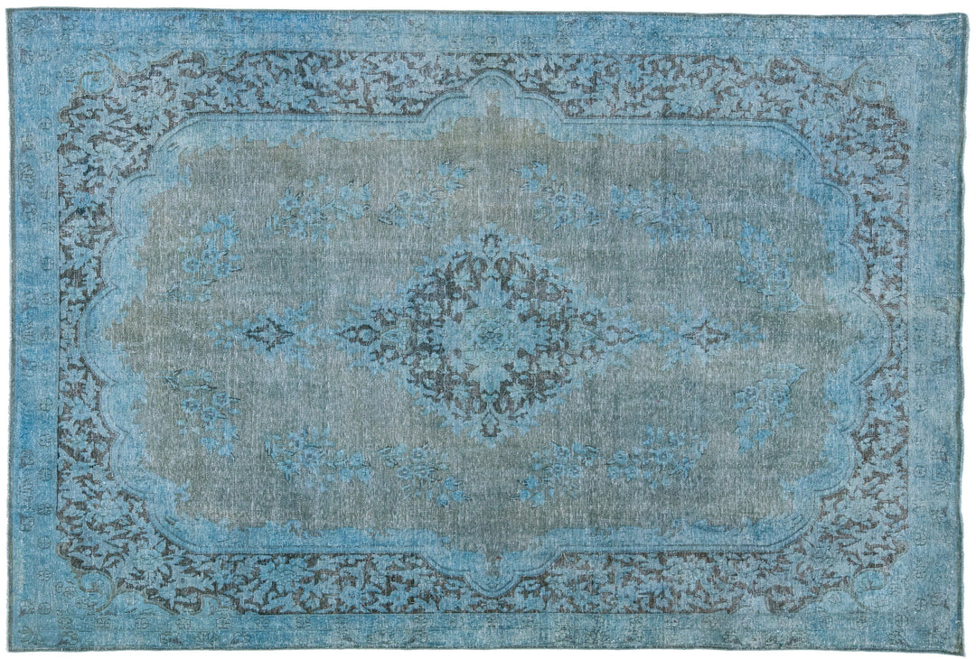 Vintage Overdyed Wool Rug 6 X 10
