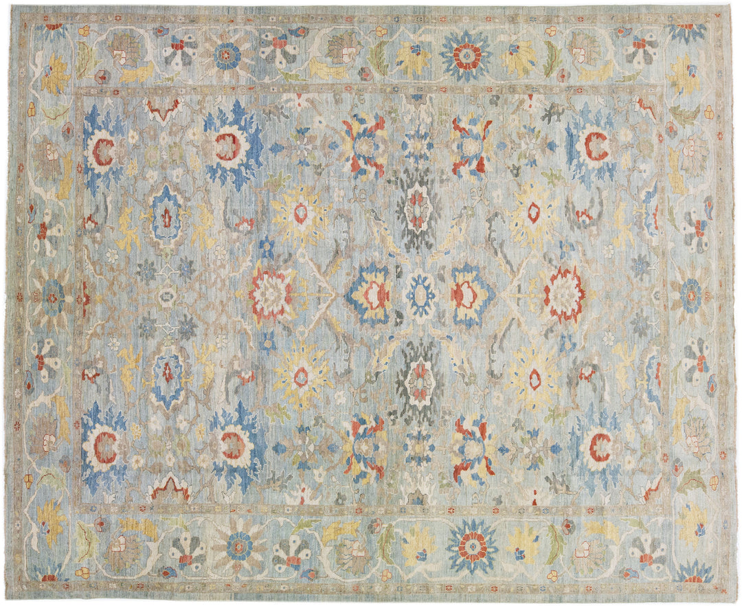 Modern Sultanabad Wool Rug 14 X 16