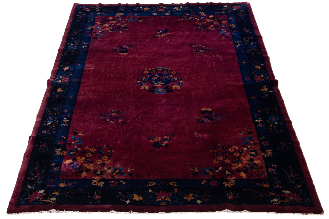Antique Art Deco Chinese Rug 10 X 15