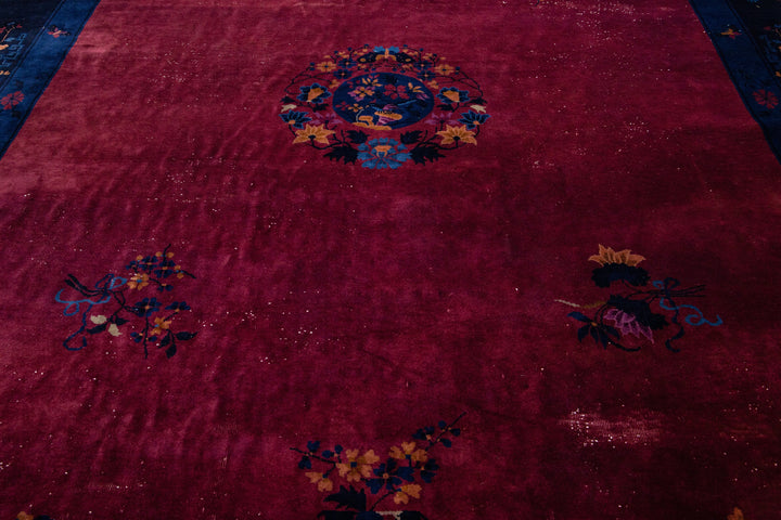 Antique Art Deco Chinese Rug 10 X 15