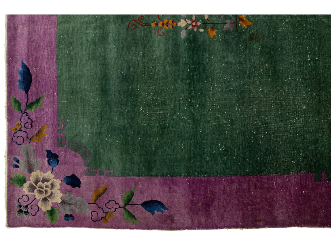 Antique Art Deco Chinese Rug 10 X 13