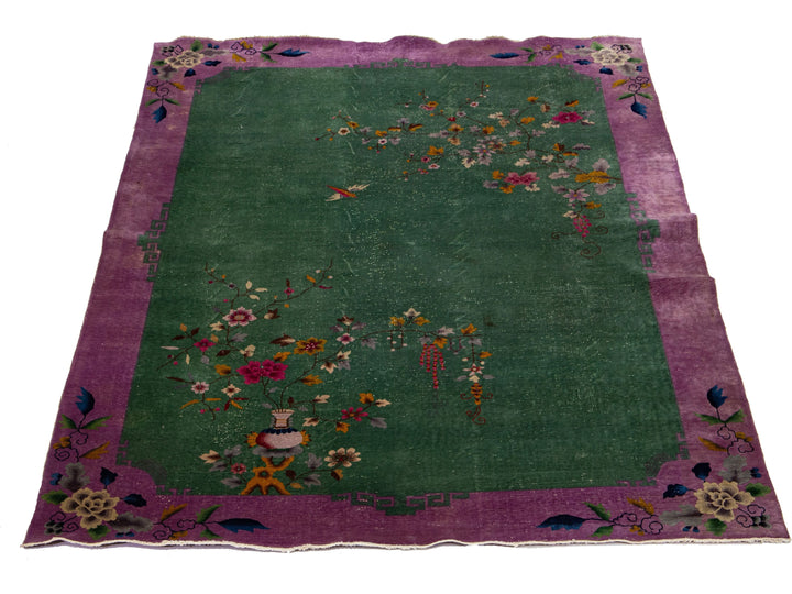 Antique Art Deco Chinese Rug 10 X 13