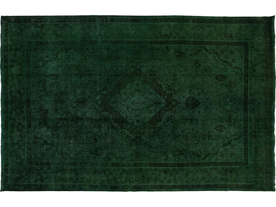 Vintage Overdyed Wool Rug 10 X 16