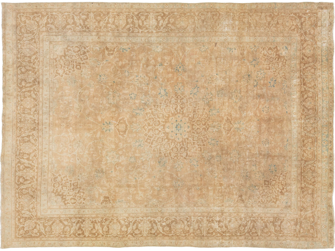 Antique Mashad Wool Rug 9 X 12