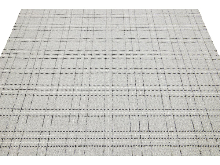 Modern Kilim Flatweave Wool Rug 5 X 8