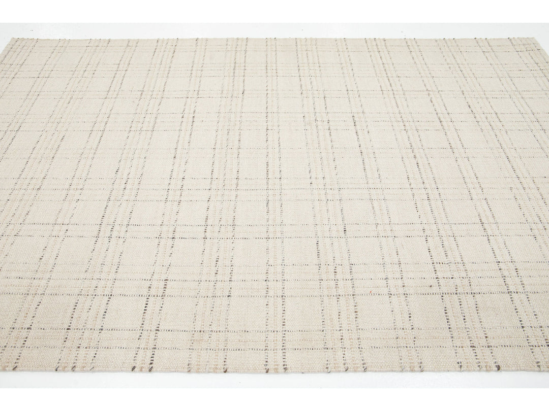 Modern Felted Wool Rug 5 X 8