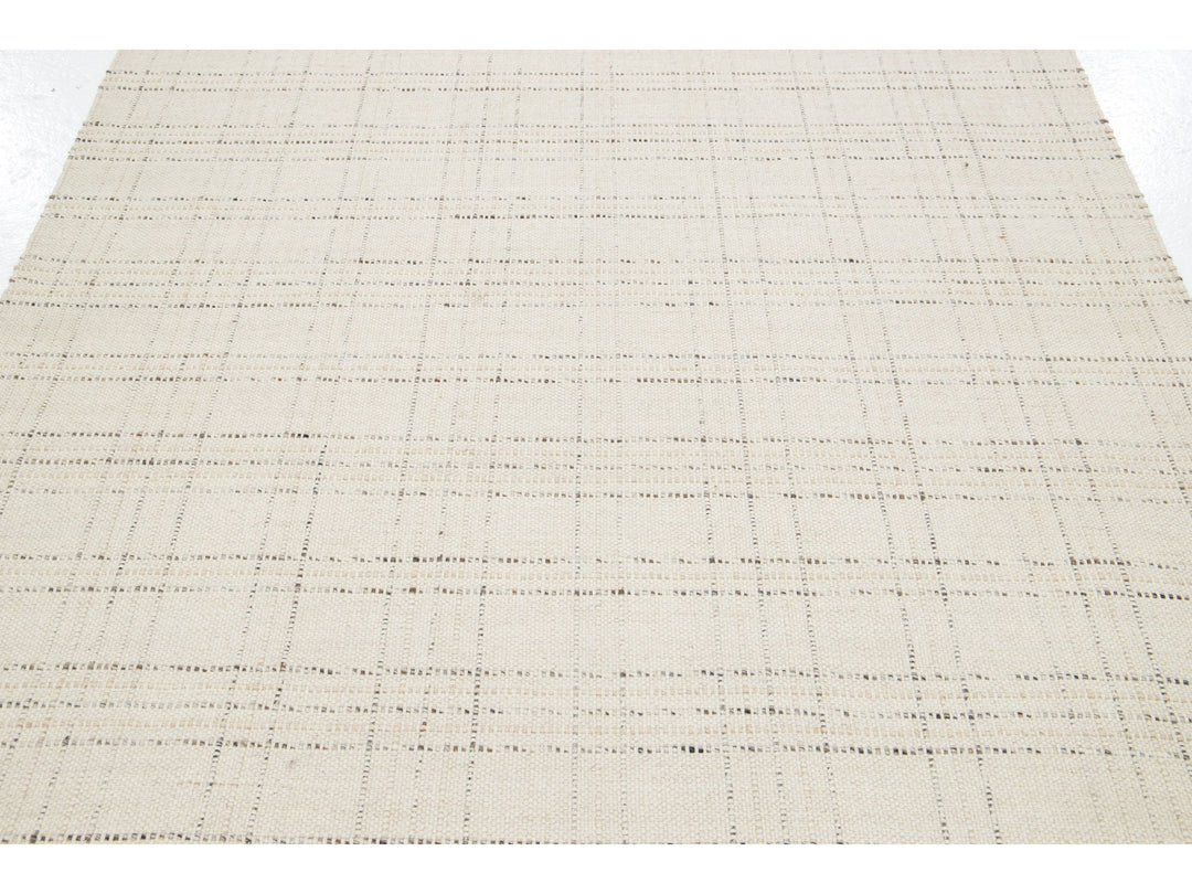 Modern Felted Wool Rug 5 X 8