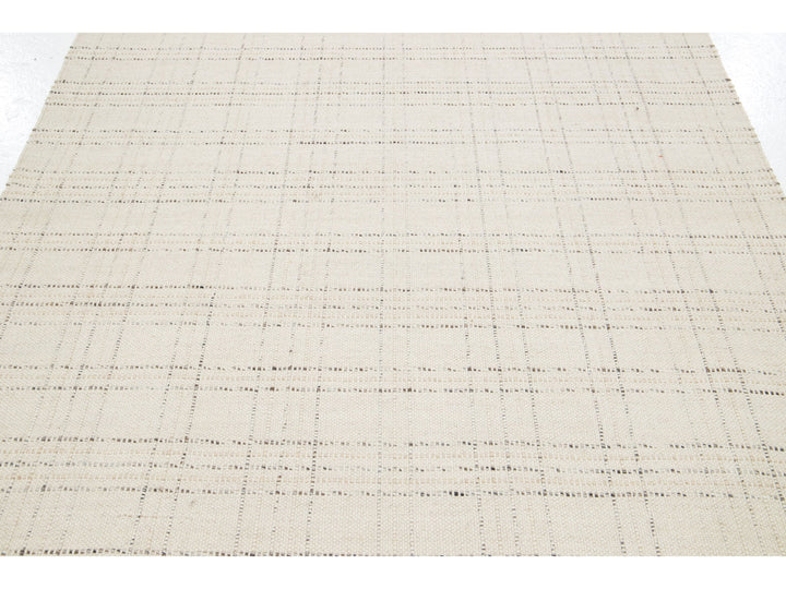 Modern Felted Wool Rug 5 X 8