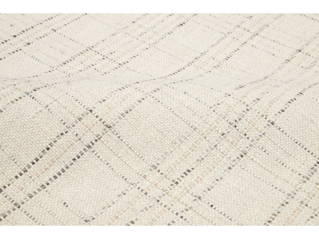 Modern Felted Wool Rug 5 X 8