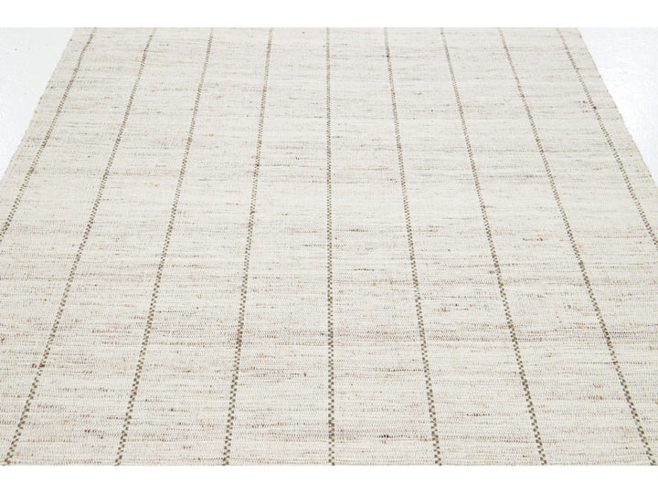 Modern Felted Wool Rug 5 X 8