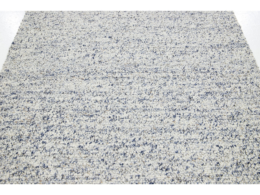 Modern Felted Wool Rug 5 X 8