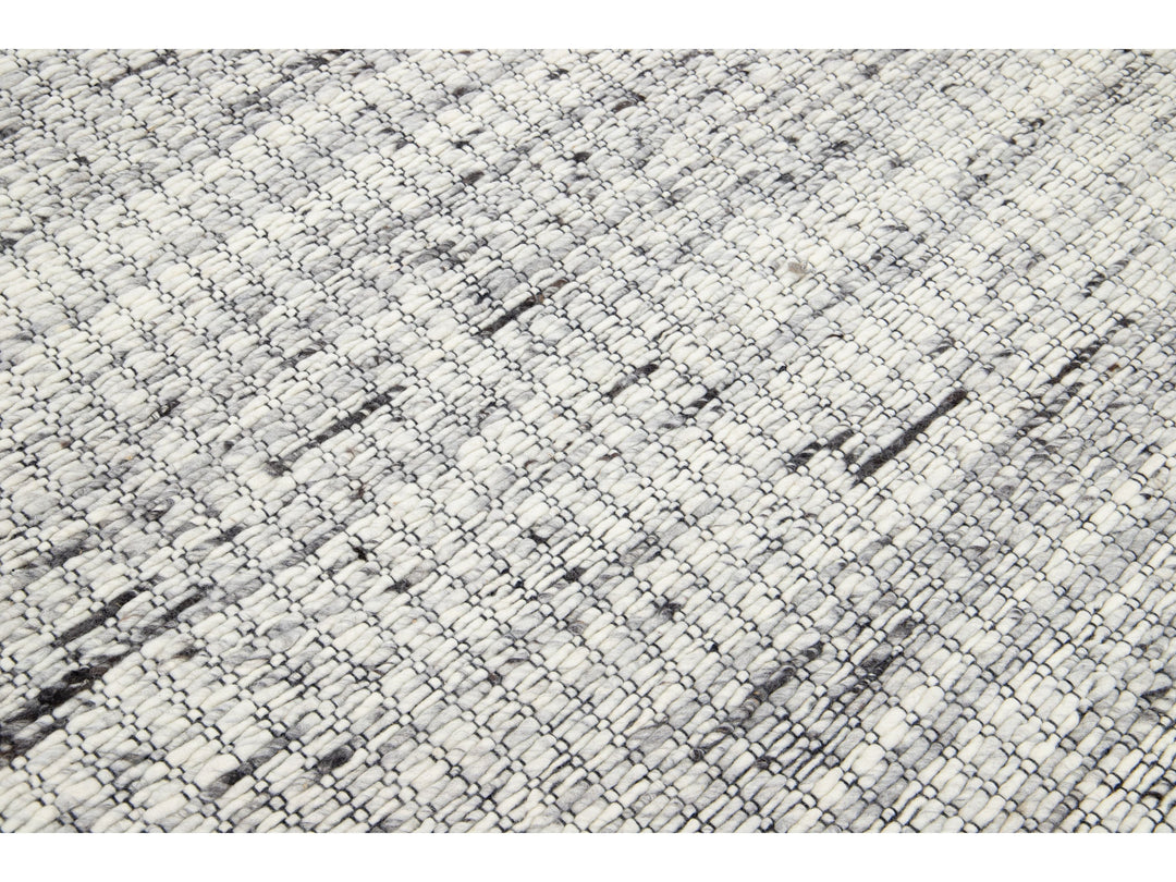 Modern Felted Wool Rug 5 X 8