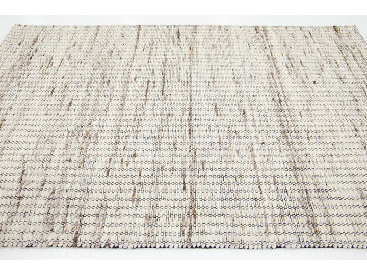 Modern Felted Wool Rug 5 X 8