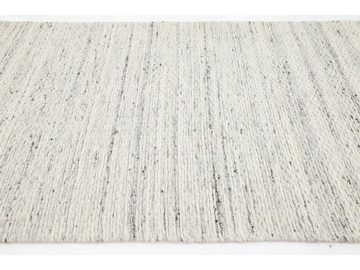 Modern Felted Wool Rug 5 X 8