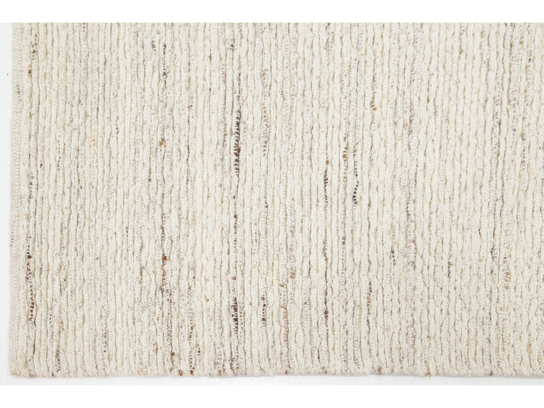 Modern Felted Wool Rug 5 X 8