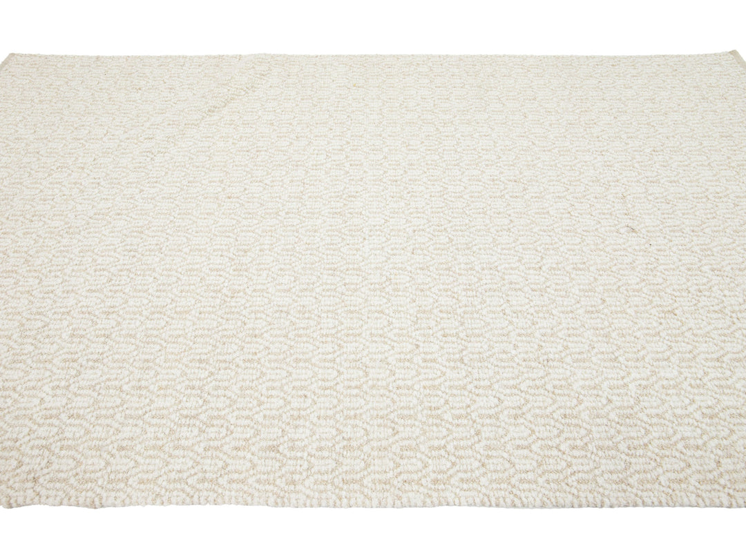 Modern Textured Wool Rug 5 X 8