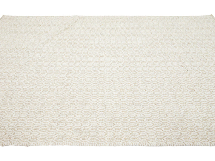 Modern Textured Wool Rug 5 X 8