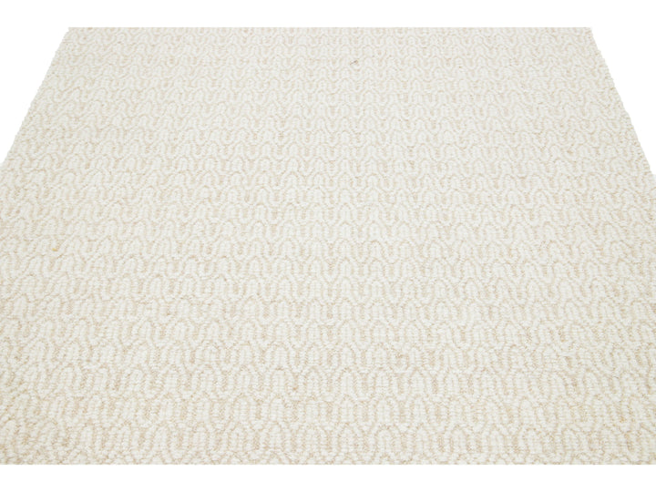 Modern Textured Wool Rug 5 X 8