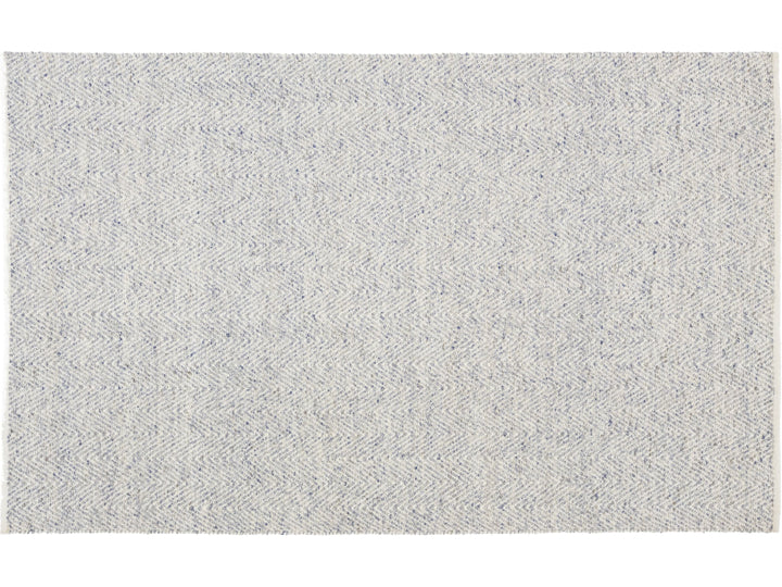 Modern Textured Wool Rug 5 X 8