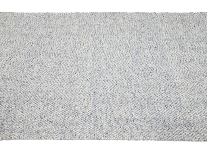 Modern Textured Wool Rug 5 X 8