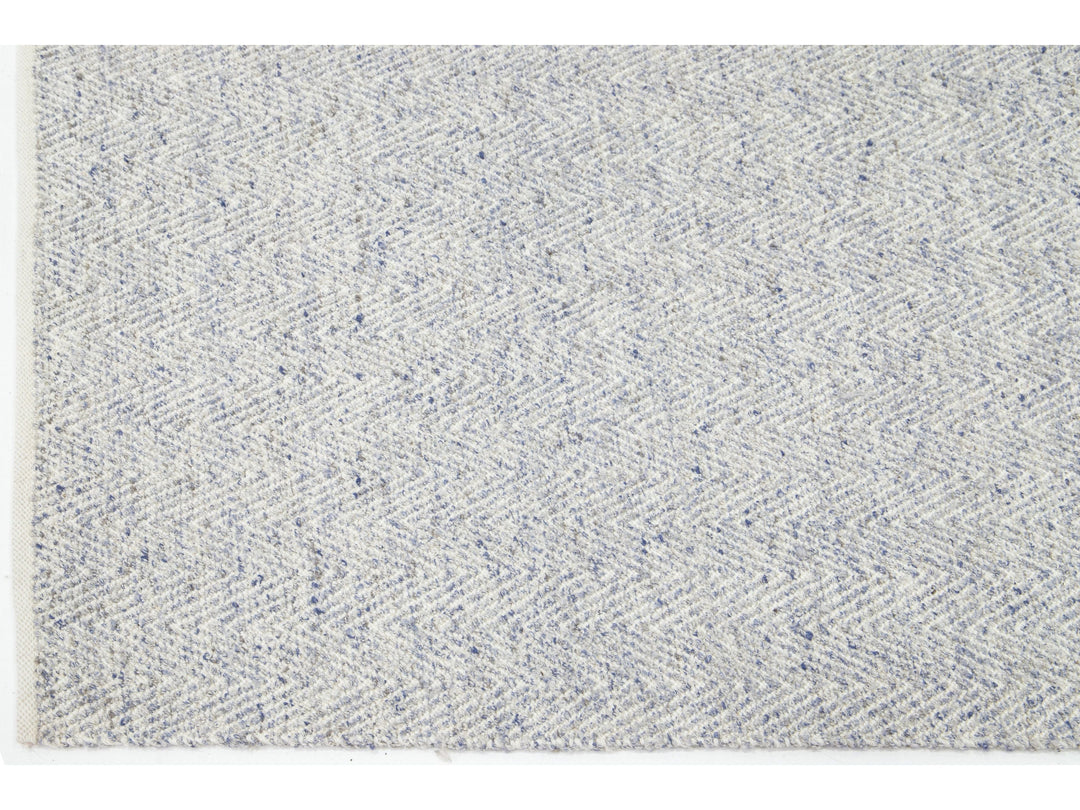 Modern Textured Wool Rug 5 X 8