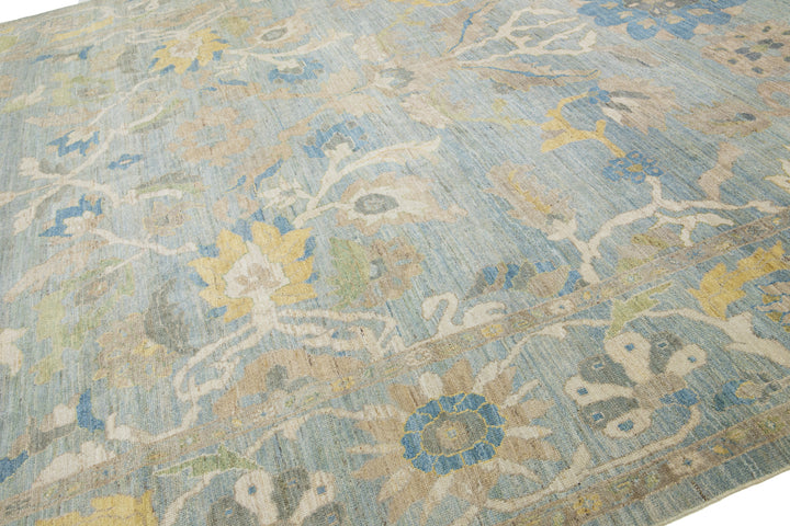 Modern Sultanabad Wool Rug 13 X 15
