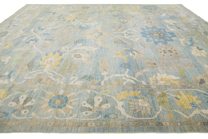 Modern Sultanabad Wool Rug 13 X 15