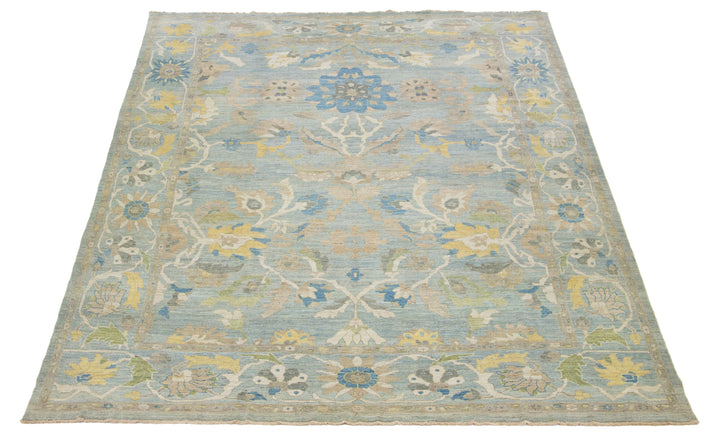 Modern Sultanabad Wool Rug 13 X 15