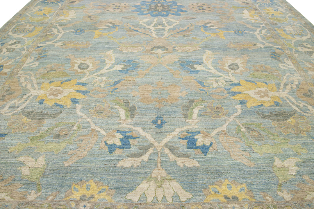 Modern Sultanabad Wool Rug 13 X 15