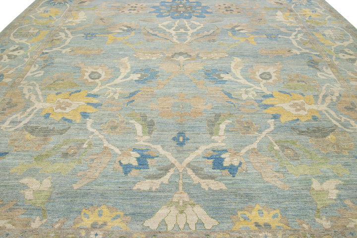 Modern Sultanabad Wool Rug 13 X 15