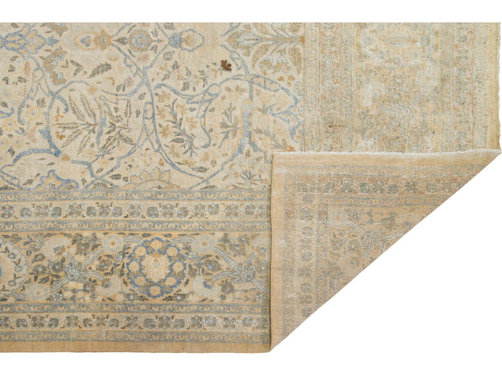 Antique Persian Tabriz Wool Rug 11 X 18