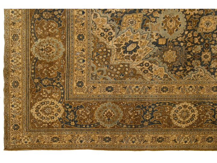 Antique Persian Tabriz Wool Rug 13 X 19