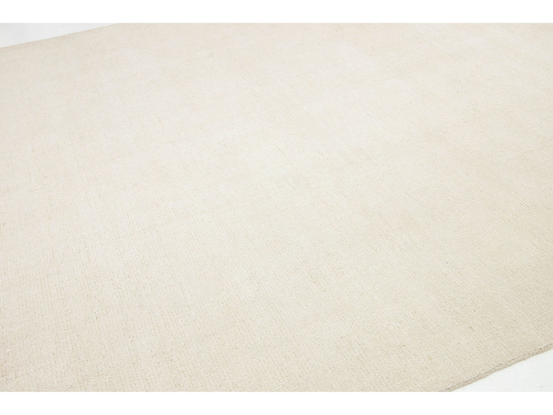 Modern Textured Wool Rug 9 X 12