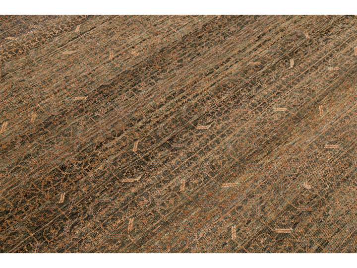Modern Khotan Wool Rug 9 X 12