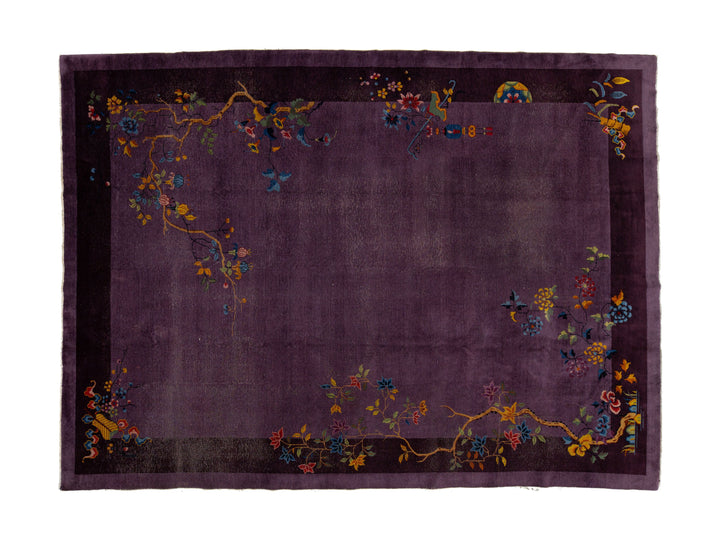 Antique Peking Chinese Wool Rug 10 X 14