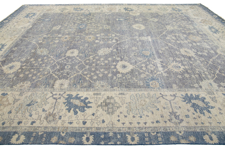 Modern Mahal Wool Rug 12 X 15