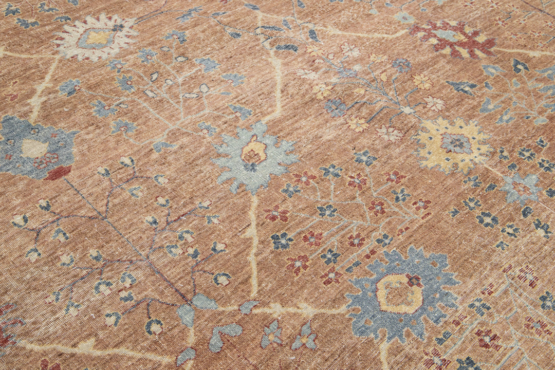 Modern Tabriz Wool Rug 12 X 15